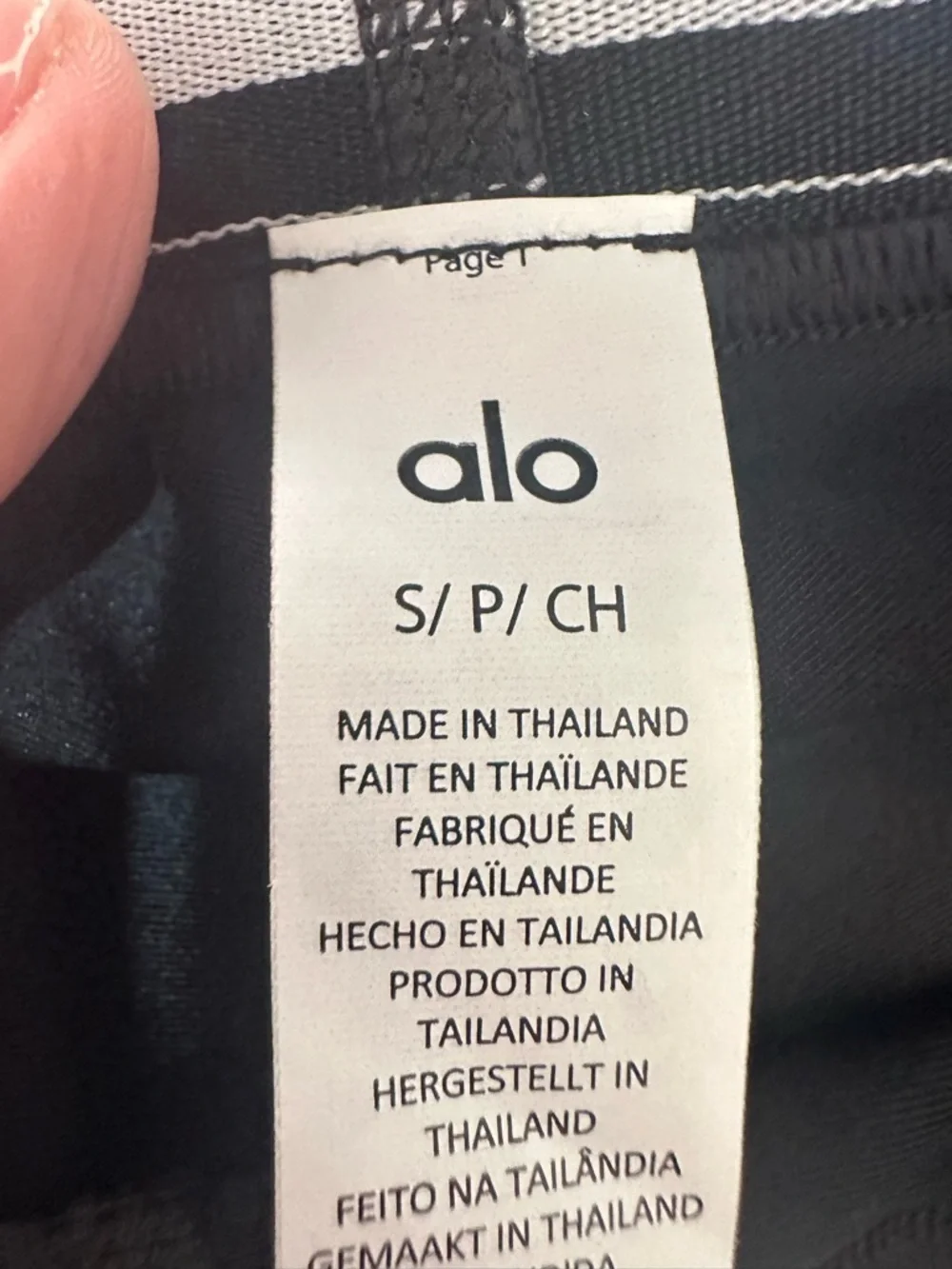 Alo Women’s Black Side-Stripe Leggings-NEW - Picture 3 of 3